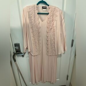 Size 18 shell pink dress and jacket from Nordstrom’s.